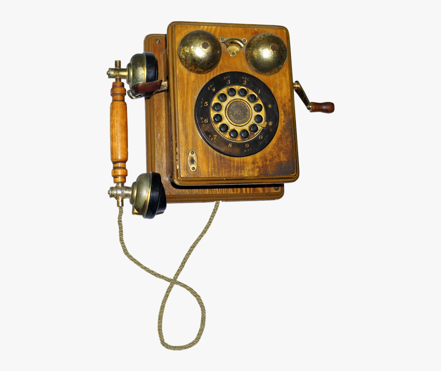 Phone Old Wood - Old Antiques, Transparent Clipart