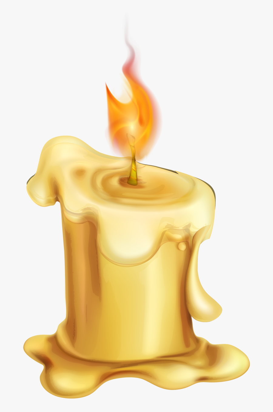 Candle Cartoon Wax - Candle Png, Transparent Clipart