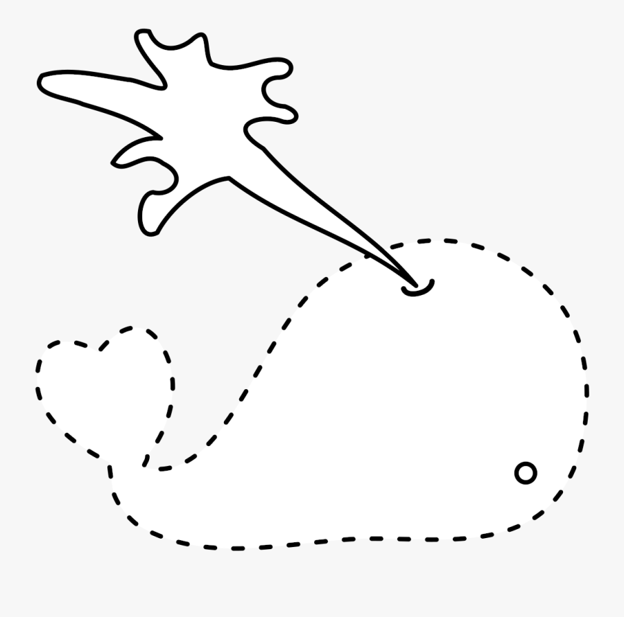 Whale Image For Tracing, Transparent Clipart