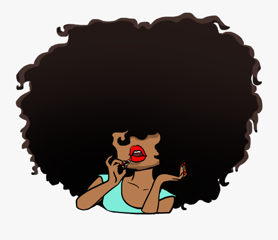 Afro, Transparent Clipart