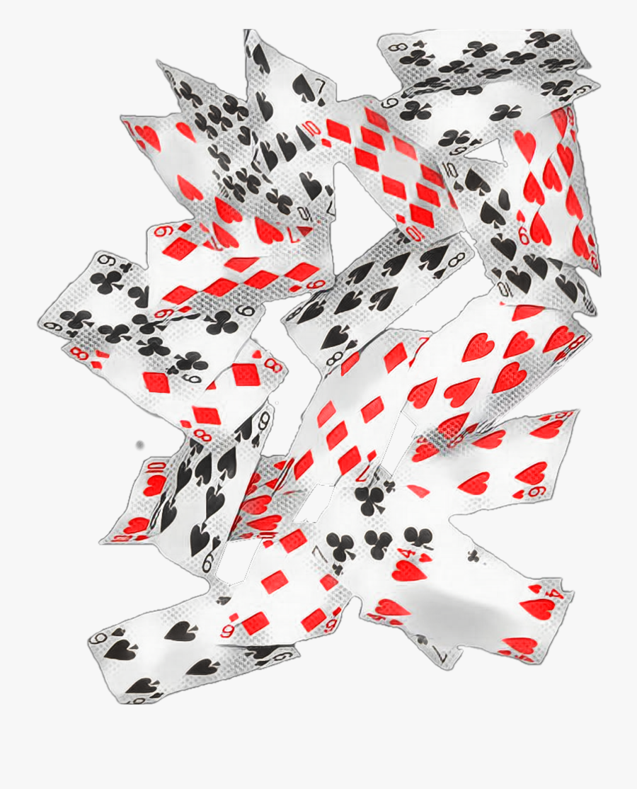 #cards #card #game #playing #falling - Falling Playing Cards Png, Transparent Clipart