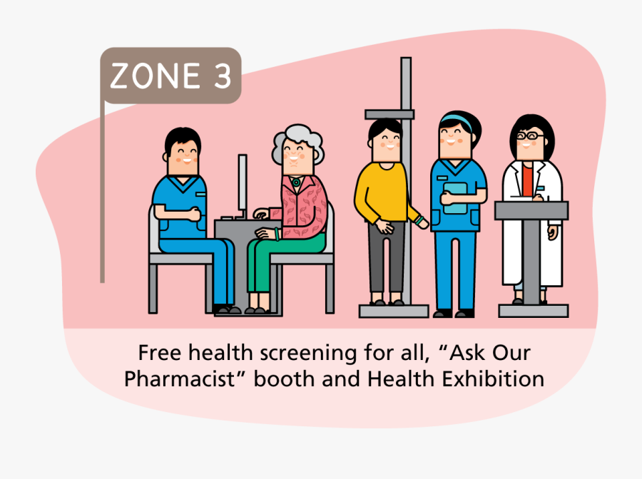 Health Screening Booth Clipart, Transparent Clipart