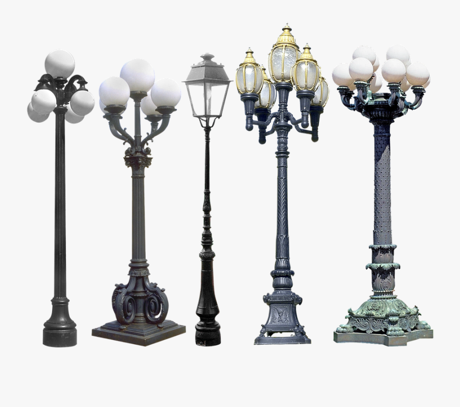 Lamppost, Street Lamp, Retro, Lighting, Street, City - Old Street Light, Transparent Clipart