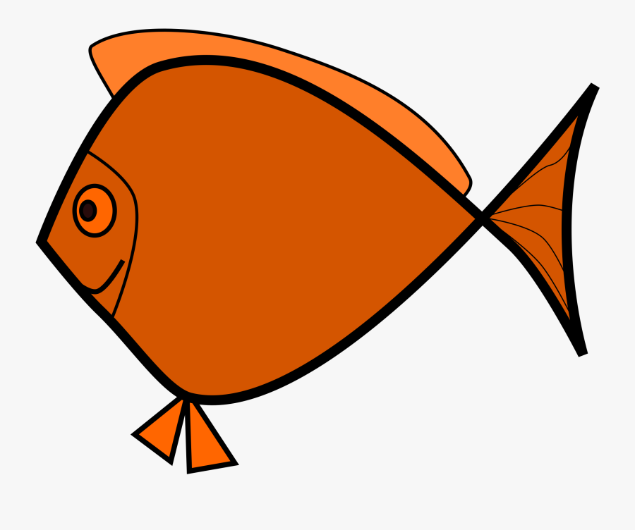 Sign Clipart Fish - Pez Naranja Animado Png, Transparent Clipart