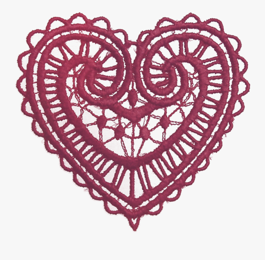 Heart Transparent - Transparent Background Lace Heart, Transparent Clipart