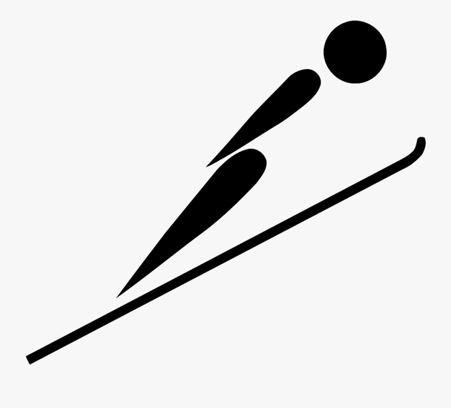 Olympic Ski Jump Clipart - Ski Jumping Olympics Logo, Transparent Clipart