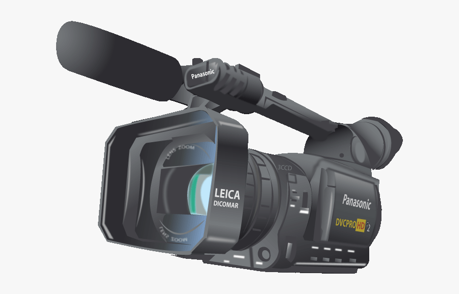 Free Clip Art Technology Gadgets Panasonic Video Camera - Digital Video Camera Clipart, Transparent Clipart