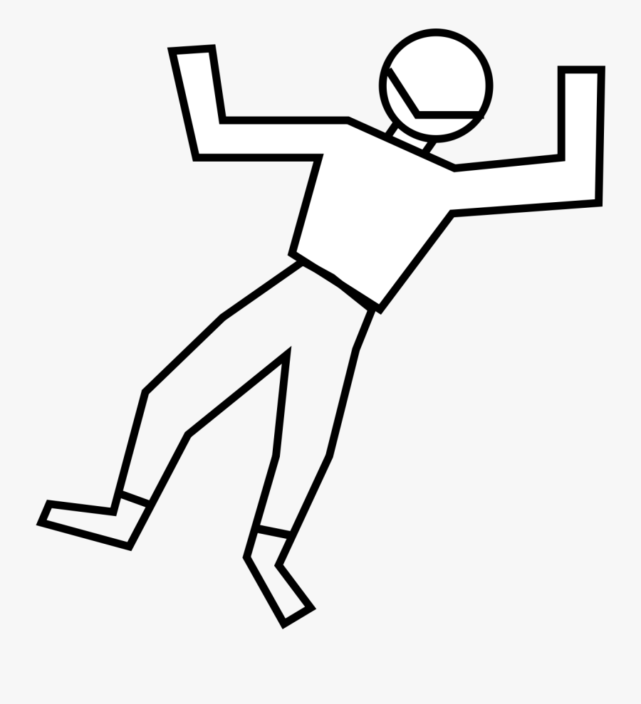 Dead Body Drawing Clipart - Draw A Dead Person, Transparent Clipart