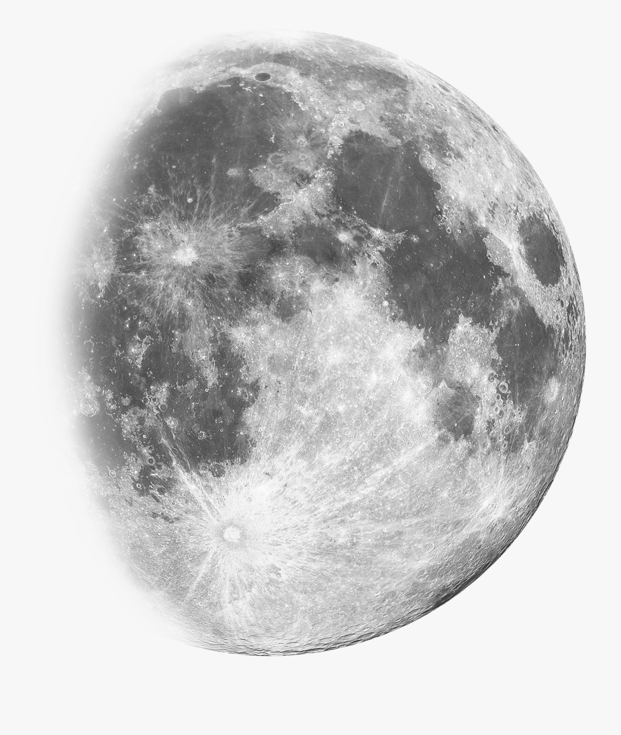 Quarter Moon Clipart - First Quarter Moon Png, Transparent Clipart
