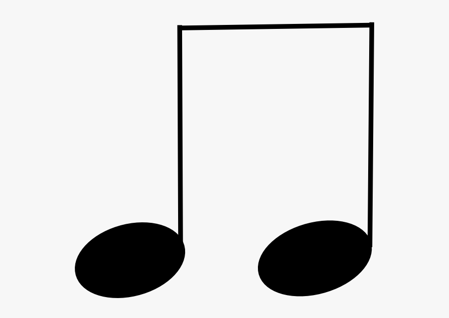 Picture Of A Quarter Note - Pair Of 8th Notes, Transparent Clipart