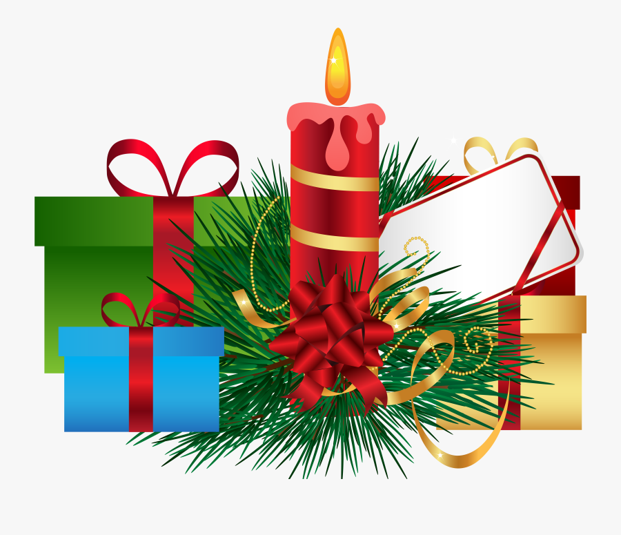 Christmas Present Clipart Png , Png Download - Christmas Gift Decor Png, Transparent Clipart