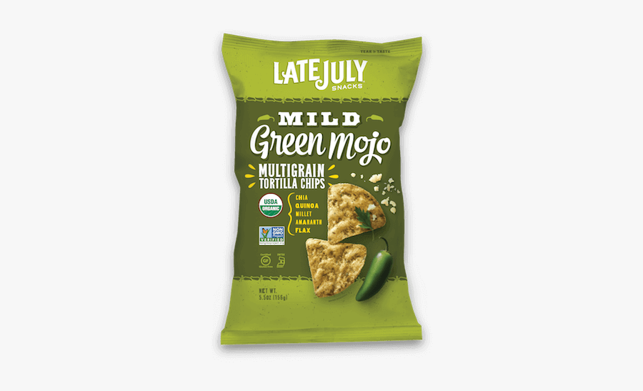 Food Clipart Appetizer - Late July Green Mojo Chips, Transparent Clipart