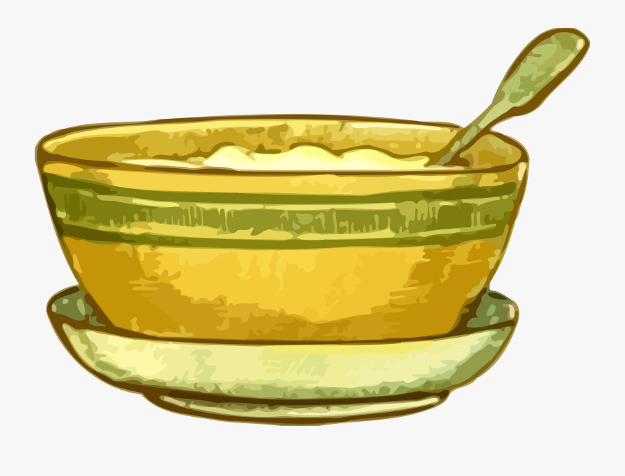 Bowl Clipart Yellow Bowl - Clip Art Porridge Bowl, Transparent Clipart