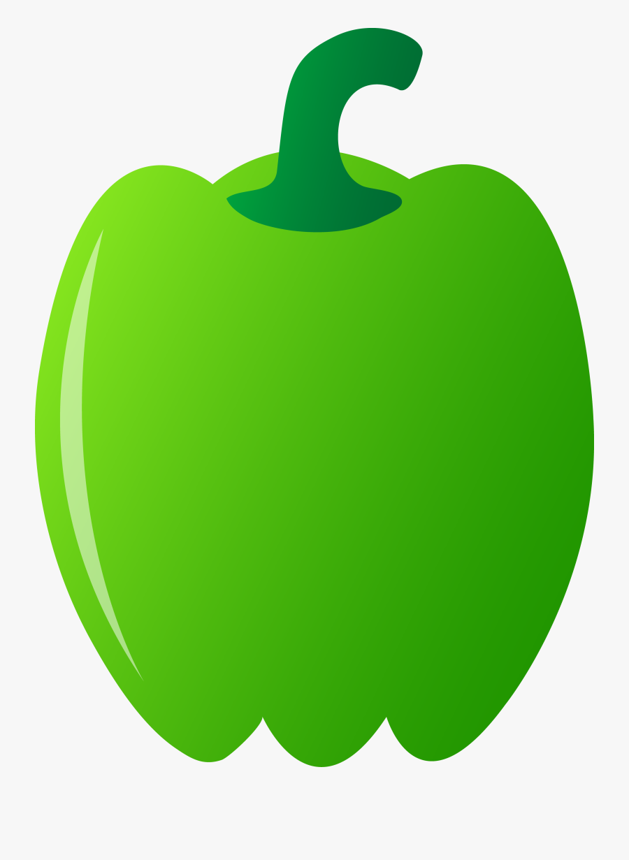 Green Bell Free Clip - Green Bell Pepper Clipart, Transparent Clipart