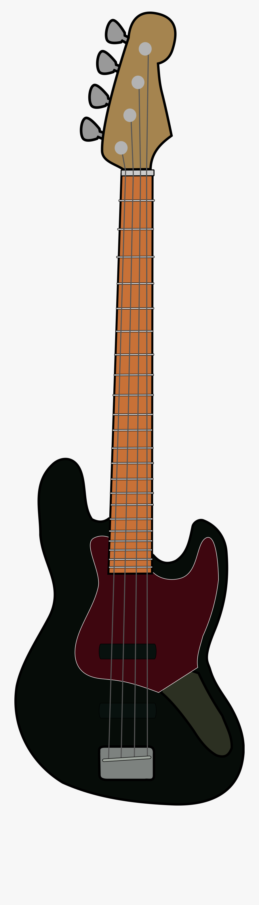 Jazz Clipart Jazz Guitar - Bass Guitar Clip Art, Transparent Clipart