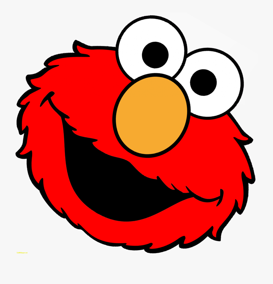 Elmo - Sesame Street Elmo Face, Transparent Clipart
