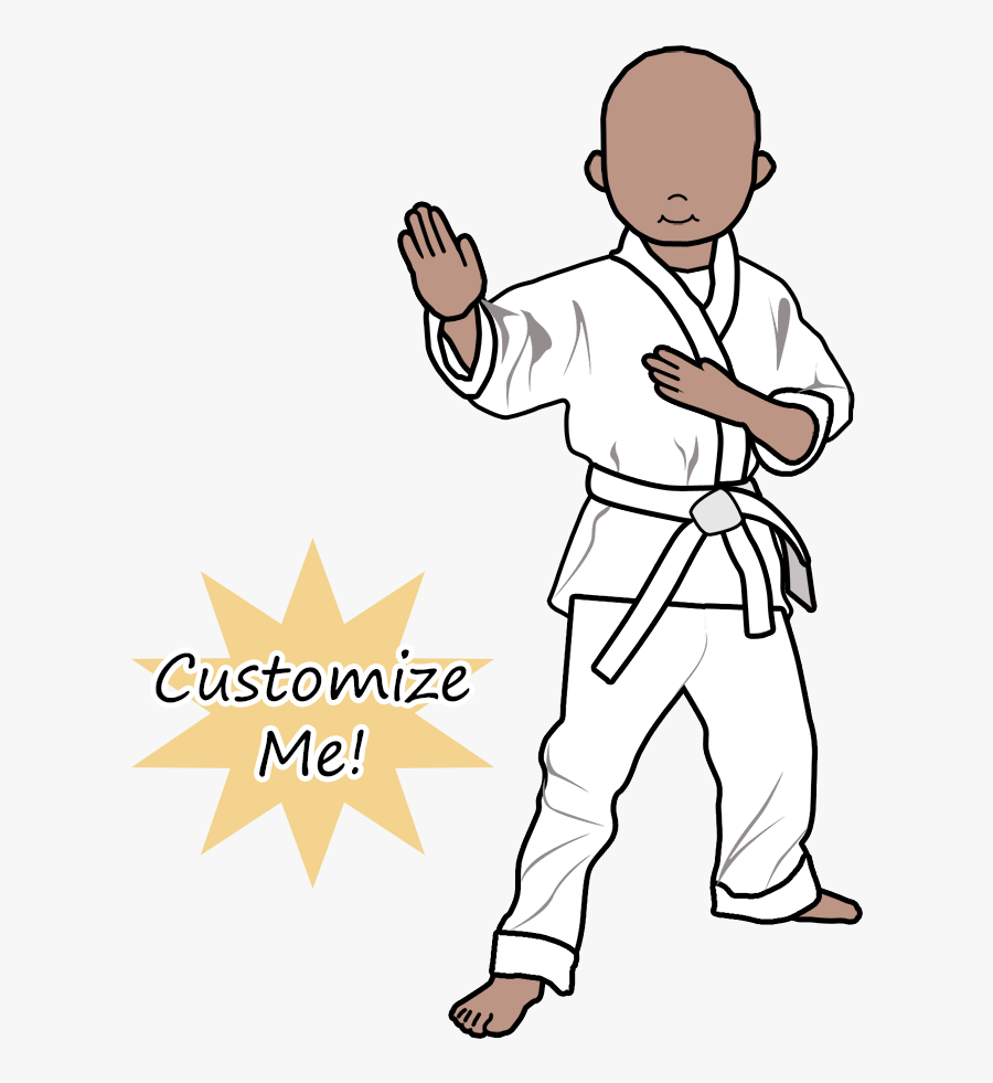 Transparent Kids Karate Clipart - Silueta De Copos De Nieve, Transparent Clipart