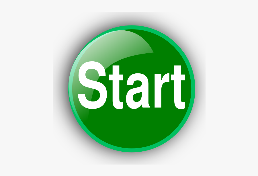 Go Button Clipart - Start Button Logo Transparent, Transparent Clipart