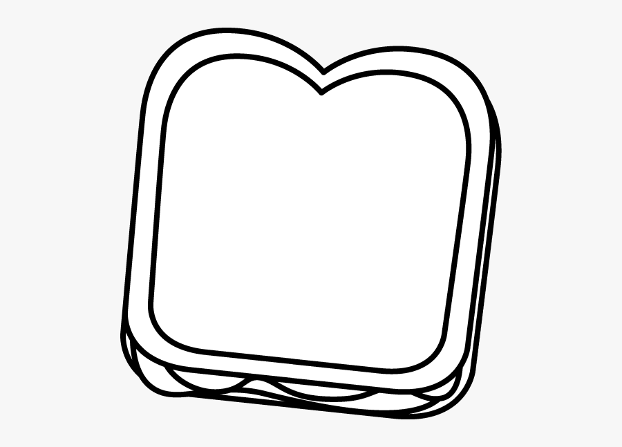Peanut Butter And Jelly Clip Art - Peanut Butter And Jelly Sandwich Outline, Transparent Clipart