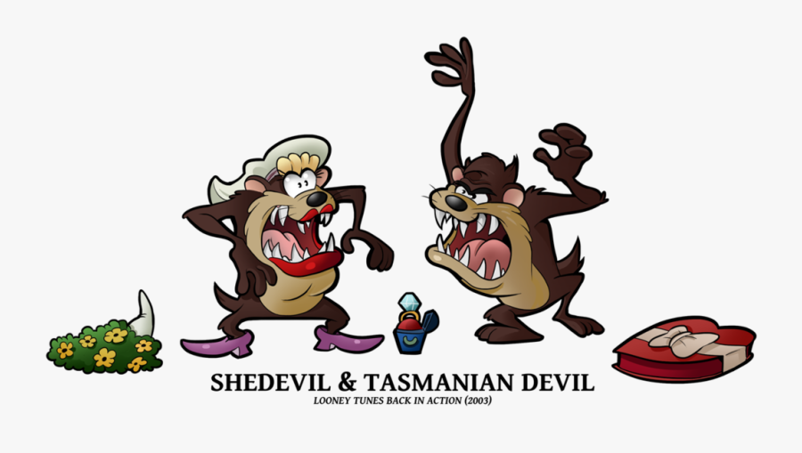 Transparent Tasmanian Devil Png - Tasmanian She Devil Looney Tunes, Transparent Clipart