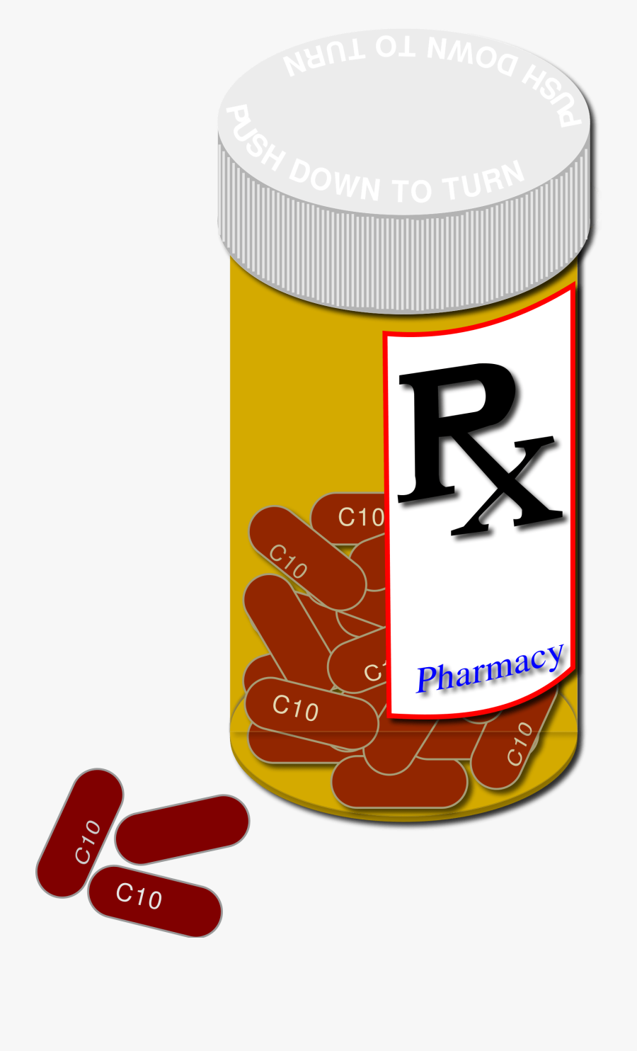 Pill Bottle Clipart - Medication Bottle Clip Art, Transparent Clipart