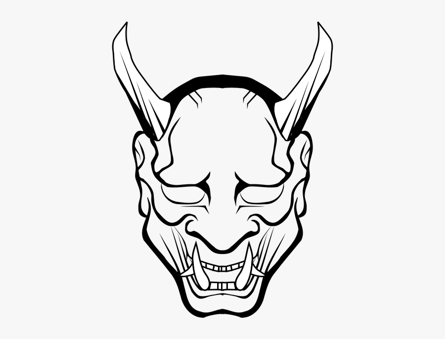 Devil Oni Mask Drawing Free Transparent Clipart Clipartkey