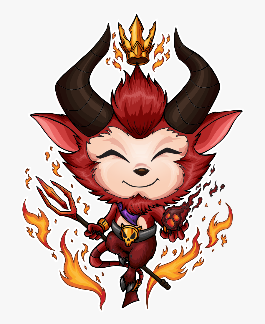 Transparent Devil Clipart - Little Devil Teemo Fanart, Transparent Clipart