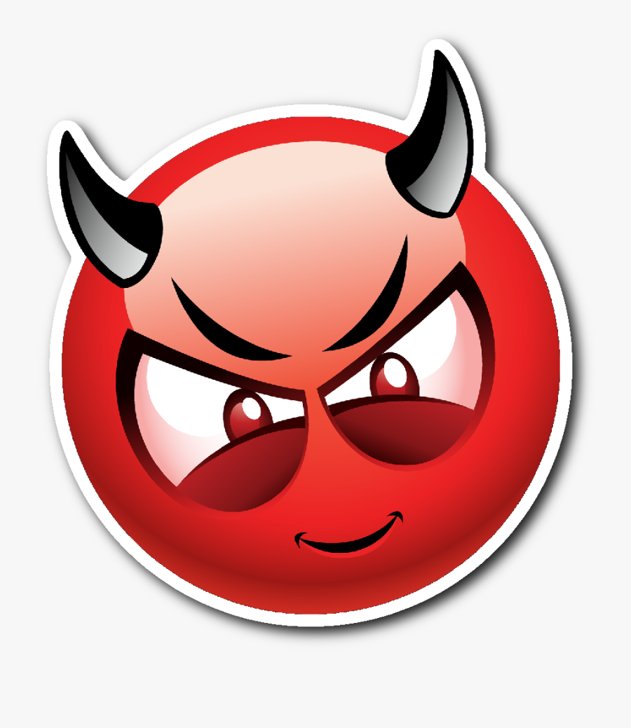 Emoji Clipart Devil - Transparent Background Devil Emoji, Transparent Clipart