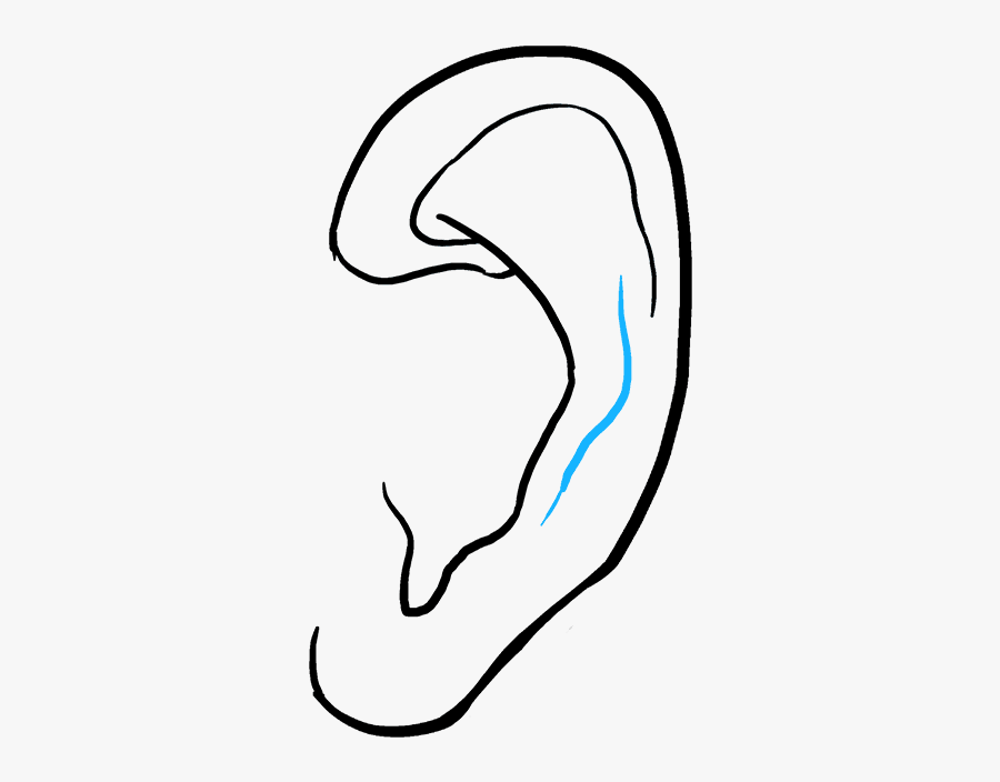 How To Draw An Ear Really Easy Drawing Tutorial - Line Art , Free ...