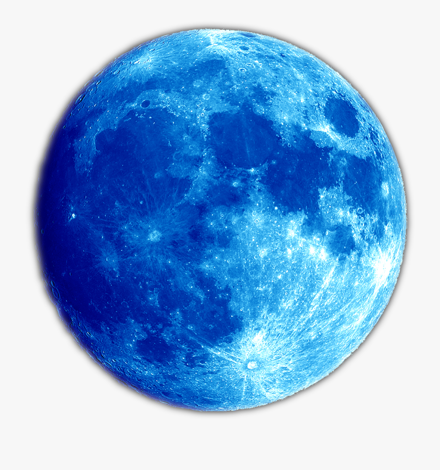 Planet Clipart Full Moon - Blue Moon Png, Transparent Clipart
