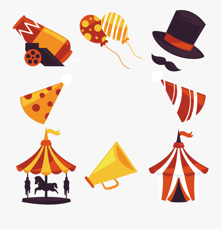 Picture Black And White Download Carnival Vector Elements - Carnival Vector Png, Transparent Clipart