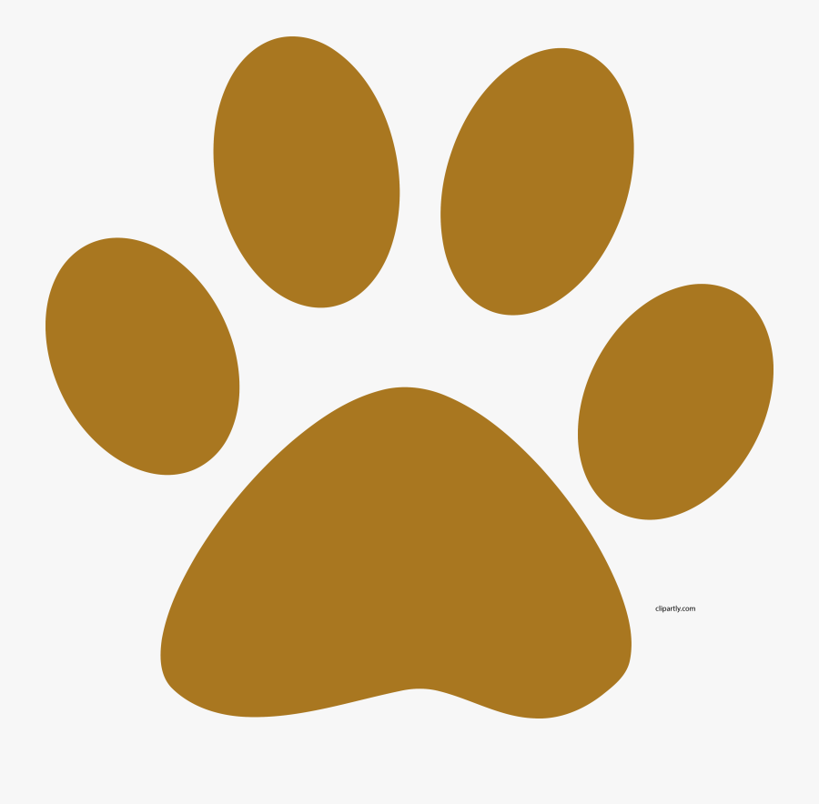 A Muddy Brown Dog Paw Print Clipart Png - Paw Print Clipart Png, Transparent Clipart