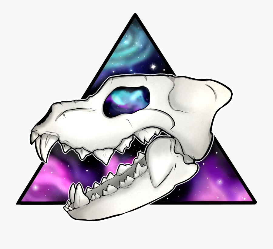 Galaxy Wolf Skull - Galaxy Designs For Wolf, Transparent Clipart