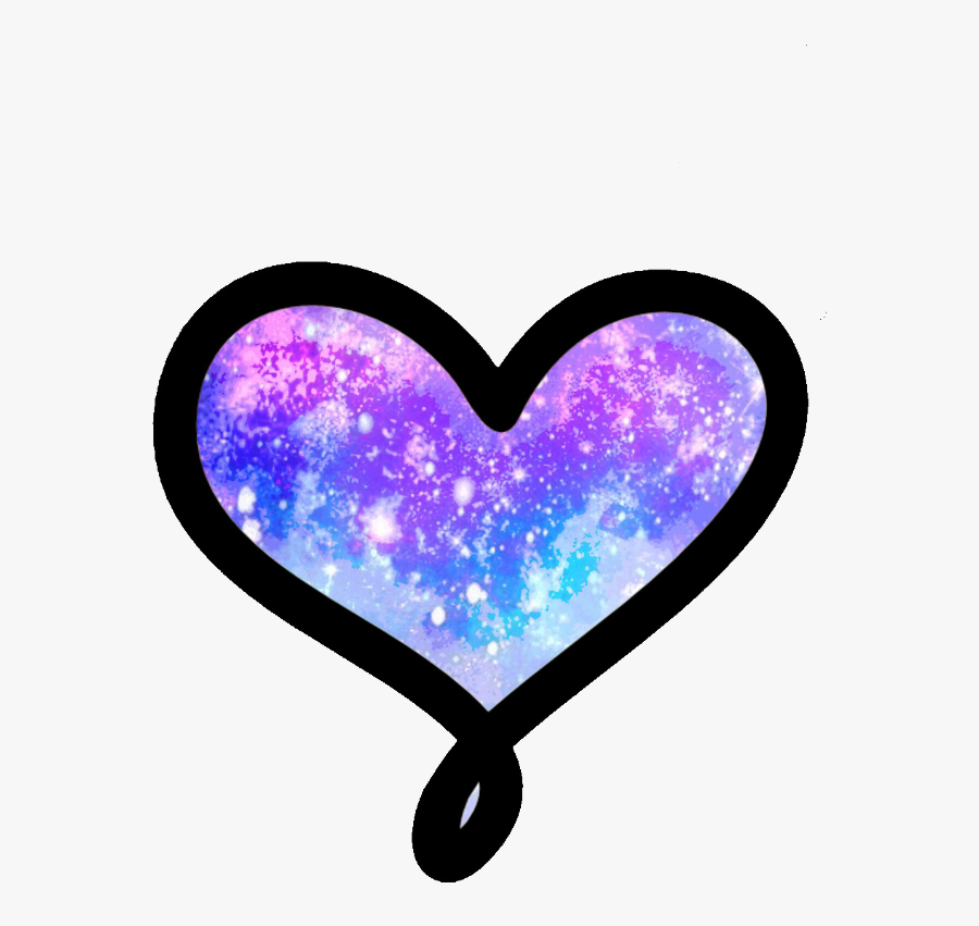 Cute Heart Png -galaxy Heart Png, Transparent Png - Galaxy Clip Art Heart, Transparent Clipart