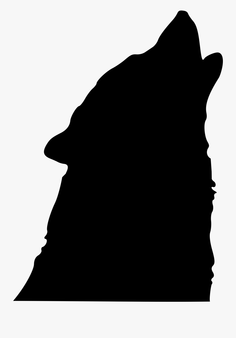 Royalty Free Wolf Silhouette, Transparent Clipart