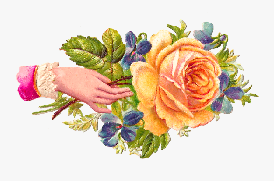 Welcome Clipart In Hand , Png Download - Welcome Flower With Hand Png, Transparent Clipart
