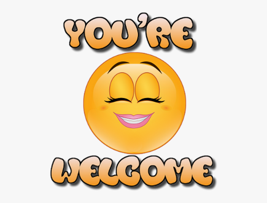 Transparent You"re Welcome Clipart - You Are Welcome Smiley, Transparent Clipart