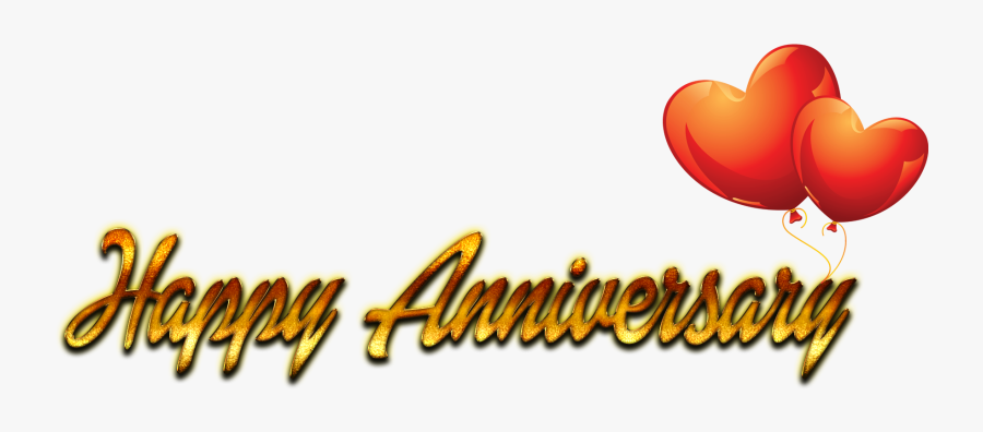 Happy Anniversary Png - Heart, Transparent Clipart