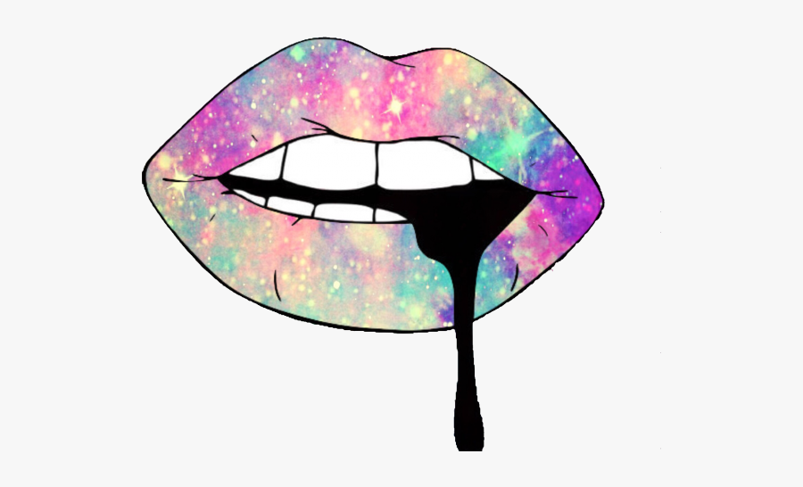Cute Lips Drawing, Transparent Clipart