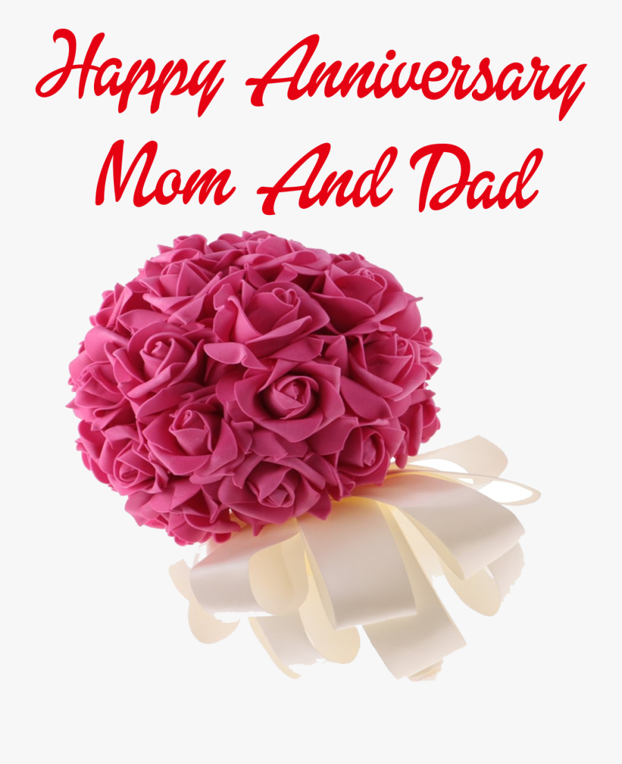 Happy Anniversary Mom And Dad Png Clipart - Hybrid Tea Rose, Transparent Clipart