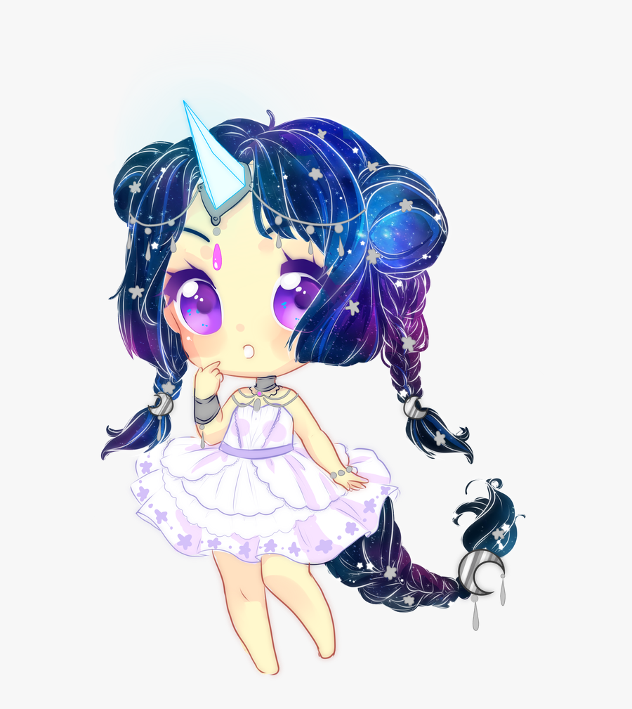 Unicorn Horn Clipart Galaxy - Anime Kawaii Cute Drawings, Transparent Clipart