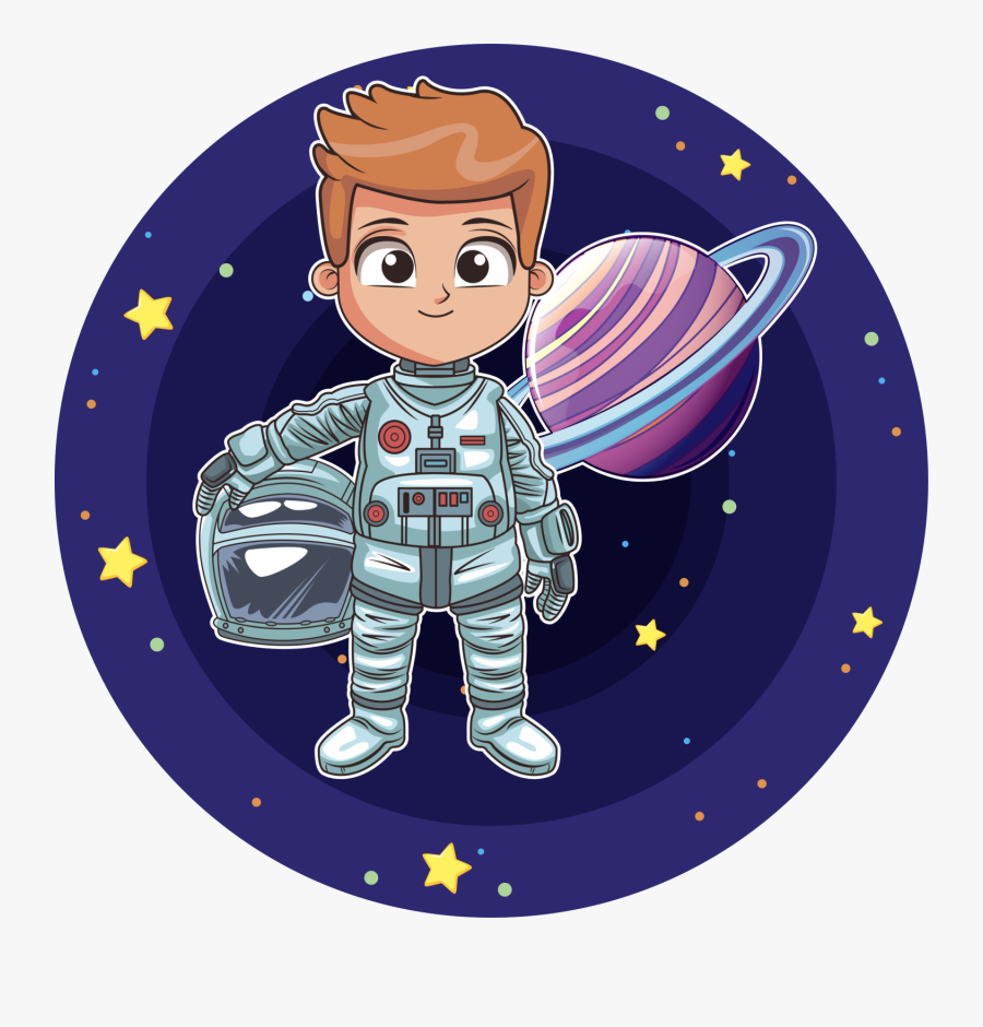 Galaxy Clipart Space Adventure - Astronaut Child Vector Free Download, Transparent Clipart