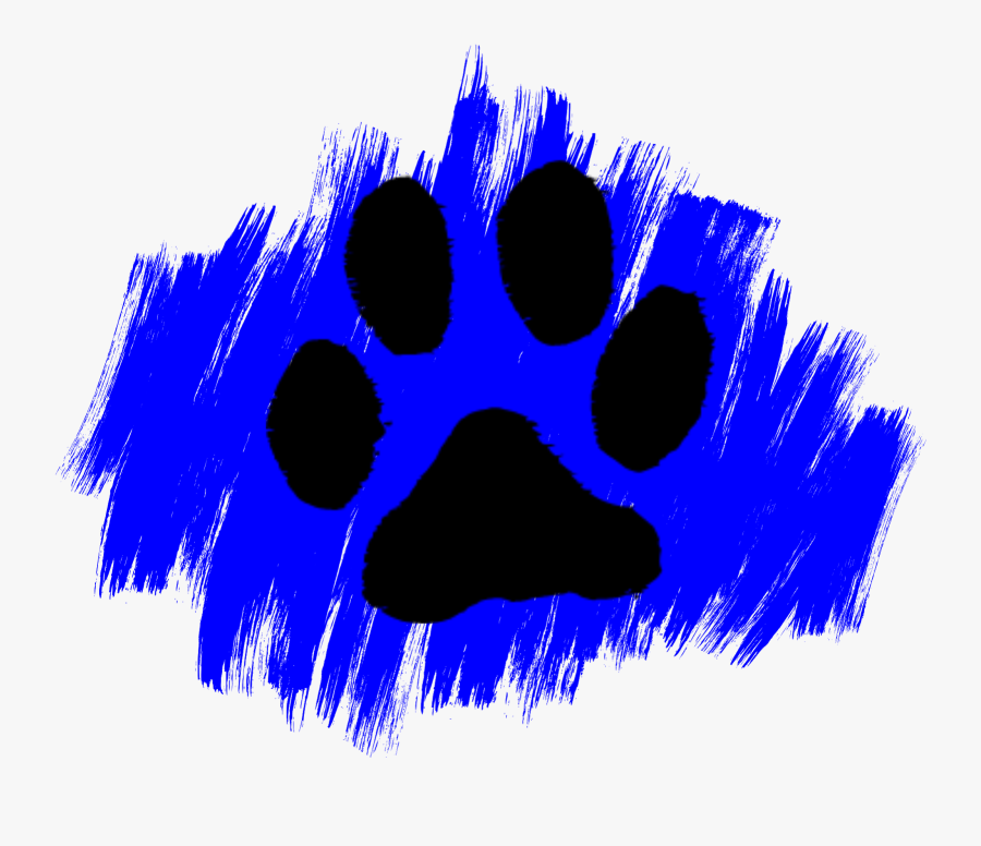 Dog Blue Paws, Transparent Clipart