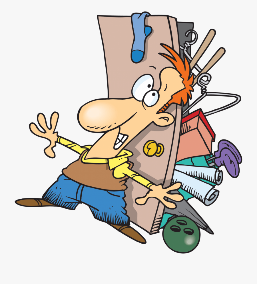 Declutter Your Charlotte Home For Sale - Trying To Close A Door, Transparent Clipart