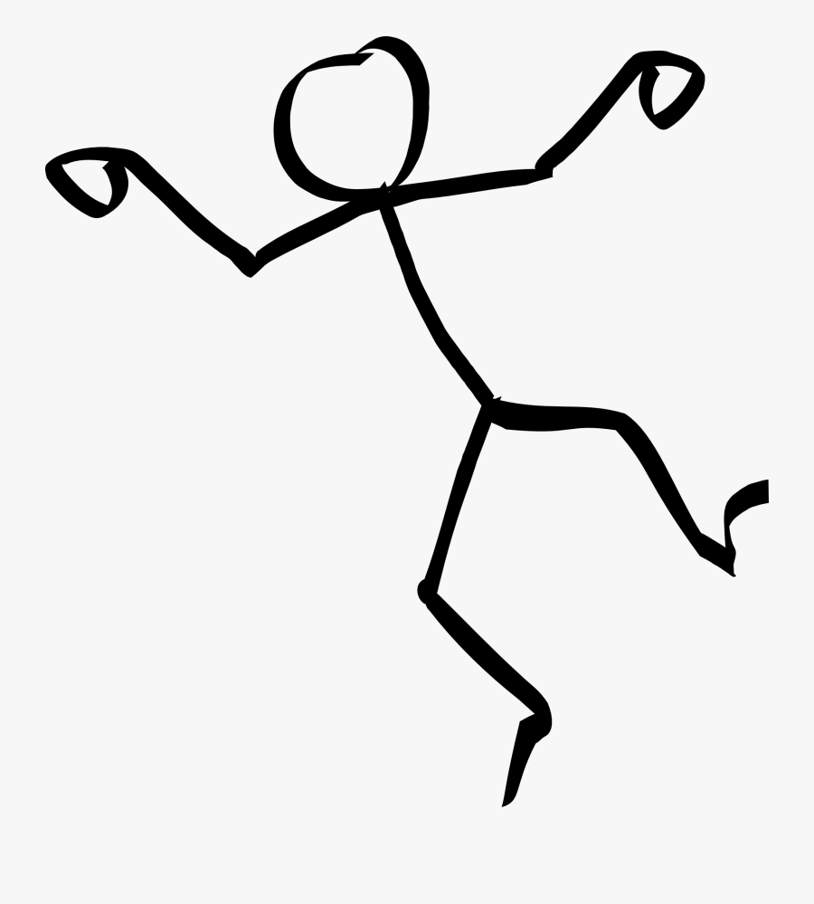 dancing stickman drawing