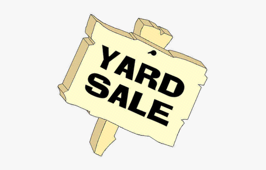 Yard Sale Sign, Transparent Clipart