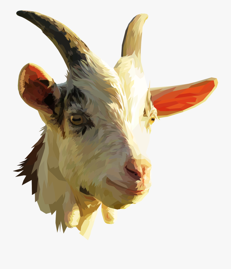 Goat Antelope,livestock,horn - Goat Head No Background, Transparent Clipart