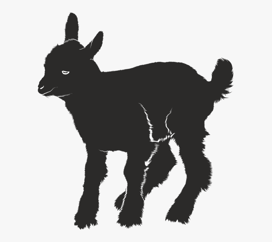 Download Goats,silhouette,clip - Baby Goat Goat Silhouette , Free ...