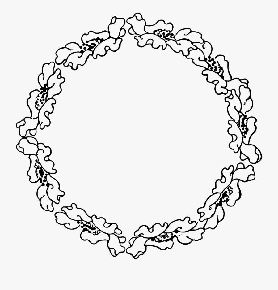 Petal Wreath - Circle, Transparent Clipart