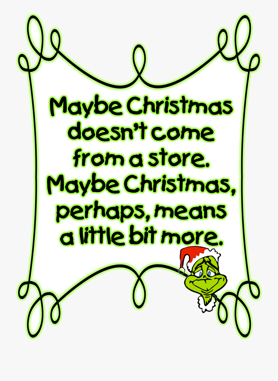 Grinch Clipart Stole Christmas Qoates Transparent Png - Merry Christmas Grinch Clipart, Transparent Clipart